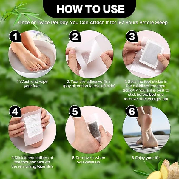KGN Premium Natural Detox Foot Patches (Pack of 40) BUY 1 GET 1 FREE